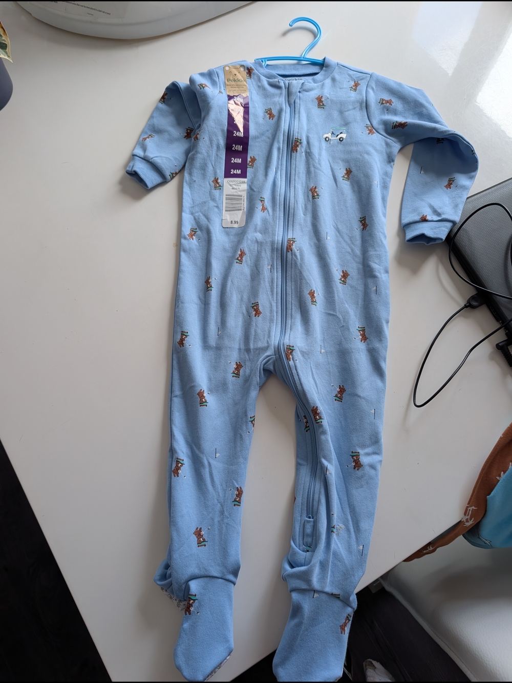 Blue Footed Baby Pajamas - Cozy Zipper Sleepwear